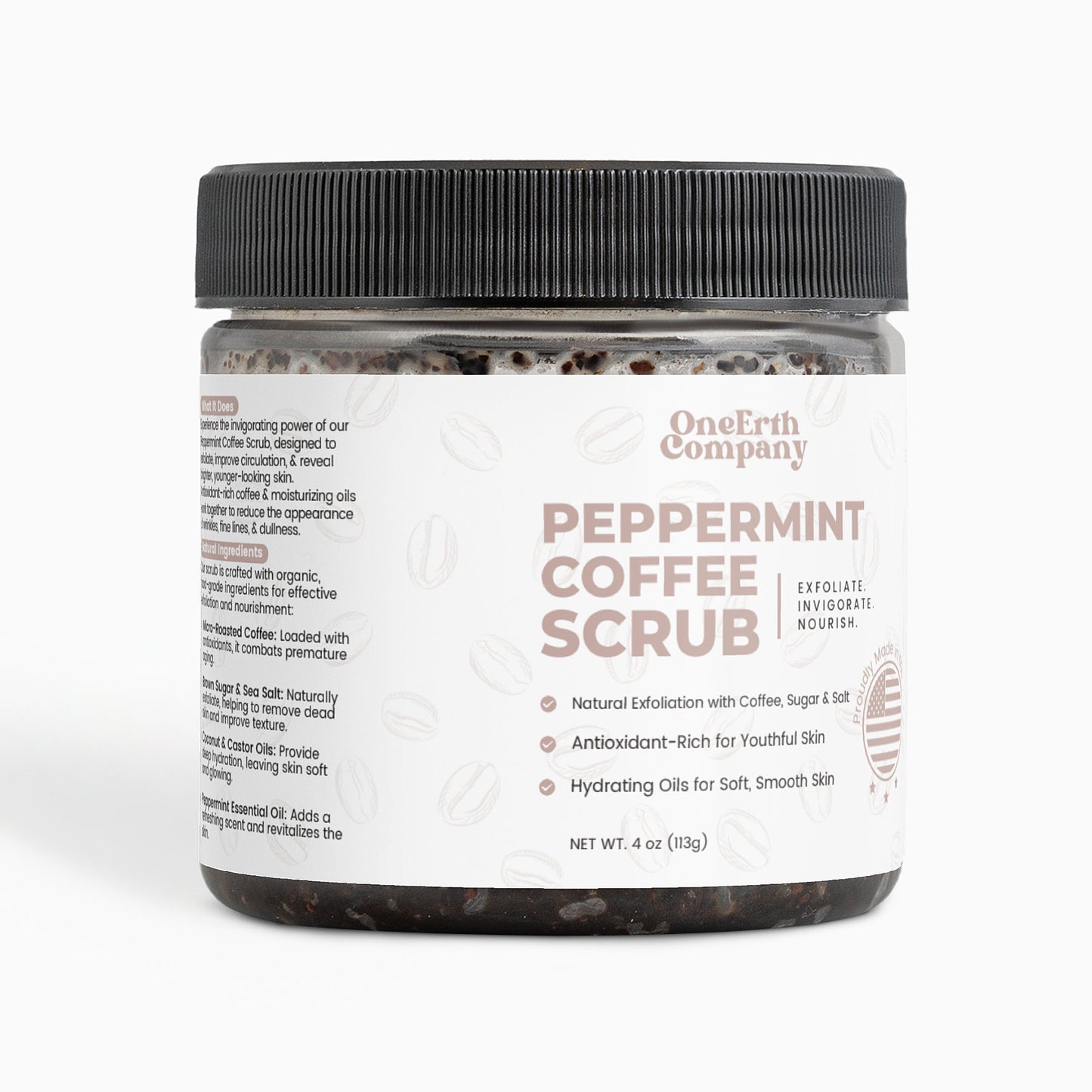 Peppermint Coffee Scrub